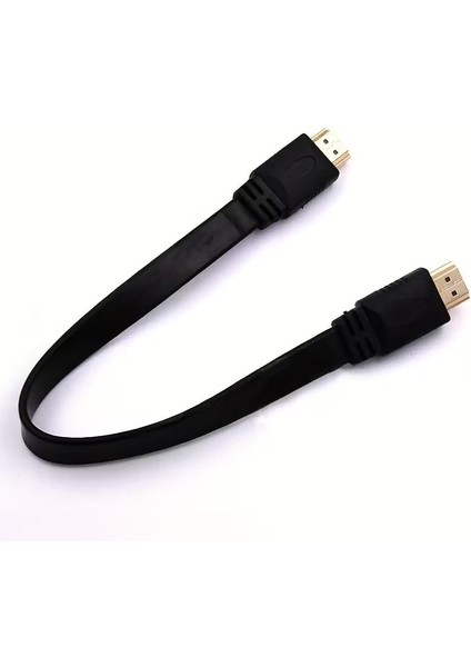 Yassı Flat Slim HDMI Kablo Uyumlu 4K Full Hd 4K 60hz 2.0 Uyumlu 4K 60P Çözünürlük Uyumlu 18 Gbps Veri Aktarım Hızı, Ethernet Kanallı (1 Metre) fiyatları