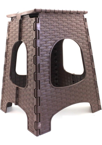 Büyük Boy Koyu Katlanabilir Plastik Tabure Oturak