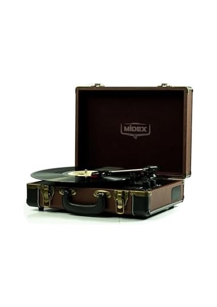 MTX101BN Nostaljik Retro Pikap Plak Çalar (Şarjlı Bluetooth Aux Hoparlörlü 3 Devir) Iğne Dahil modelleri