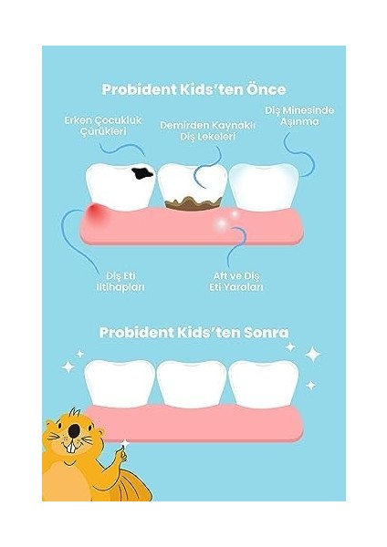 Probident Doğal Şeftali Aromalı Aktif Probiyotikli Çürük Önleyici Diş Macunu modelleri