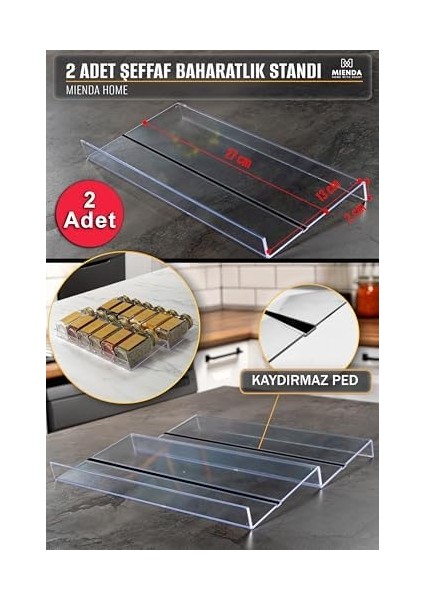 2 Adet Kaydırmaz Pedli Şeffaf Çekmece Içi Düzenleyici Mhydkplx2 fiyatları