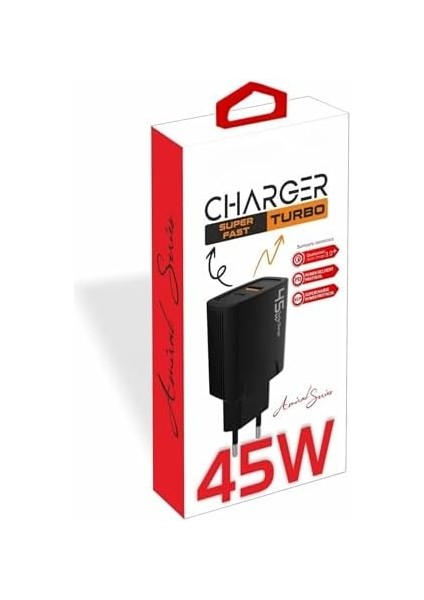 Pdateknoloji Şarj Başlığı (Tek Başlık, 45W - Çiftli)