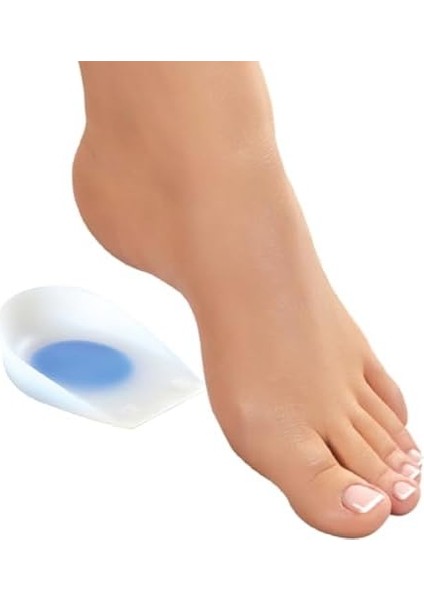 Flexy Medical Topuk Ağrısı Için Silikon Topukluk, 2 Adet Topukluk Tabanlık, Topuk Dikeni, Plantar Fasiit, Ayak Ağrısı Giderici, Ortopedik Topukluk, Koruyucu, Destekleyici, Topuk Ağrısı, Nasır, Çatlak (Large) modelleri