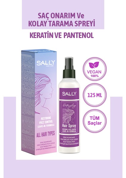 Saç Spreyi Bakım Onarım & Kolay Tarama Spreyi - Keratin & B5 Vitamini - 125 ml