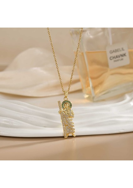 Yeni Titanyum Çelik Köprücük Kemiği Zinciri Dönen Kolye Kolye Kadın Yüz Aksesuarlı (Yurt Dışından)