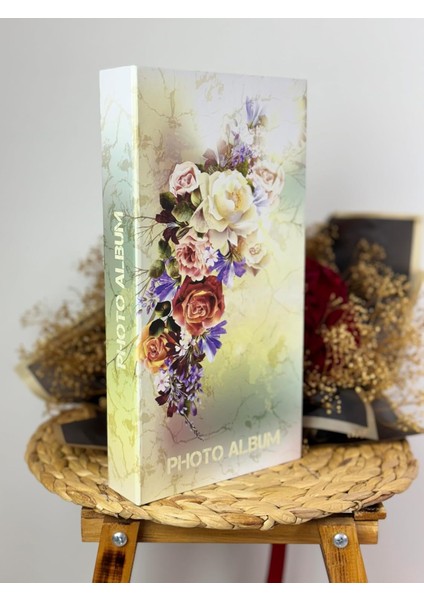 RS307 Fotoğraf Albümü 10X15CM 300 Fotoğraf Kapasiteli Gelin Desenli Lüks Albüm