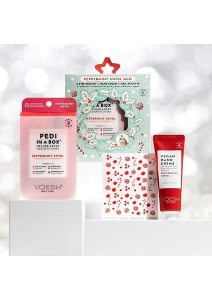 Voesh Pedi In A Box Deluxe 4 Adımlı Pedikür Seti Nane Şekeri fiyatları