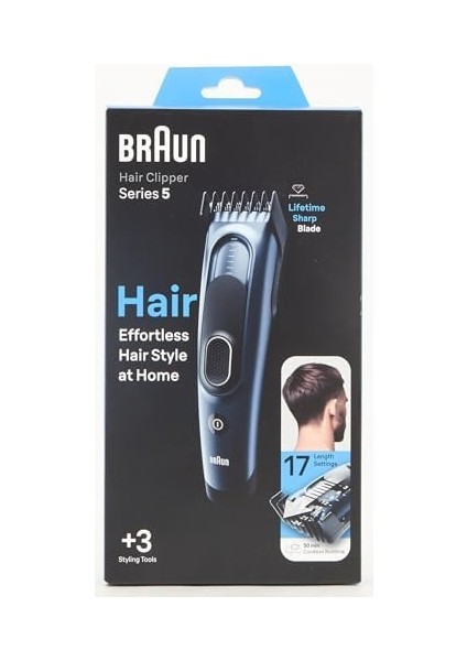 Braun Series 5 HC5350, Erkekler Için 17 Uzunluk Ayarına Sahip Saç Kesme Makinesi modelleri