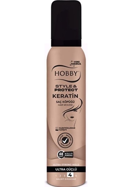 Hobby S ve P Keratin Saç Köpüğü 150ML