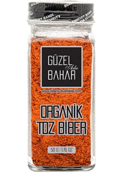 Güzel Ada Gıda Organik Toz Biber Tatlı 50 gr (Tuzluklu) fiyatları