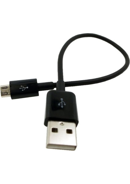 4568 Micro USB Kısa Data Şarj Kablosu Uyumlu (15 Cm)