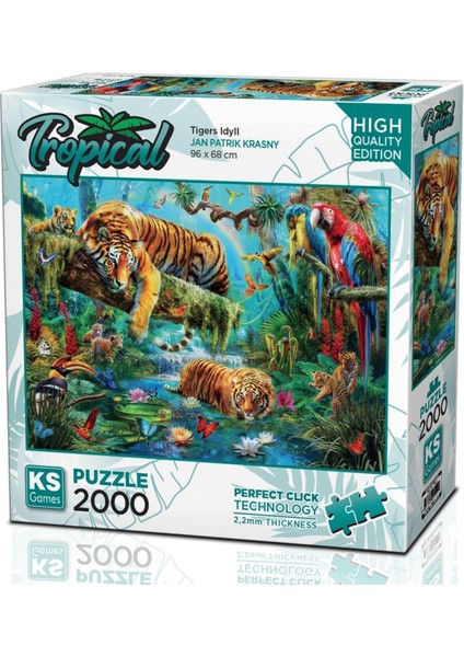 Games 2000 Parça Kaplanlar Puzzle