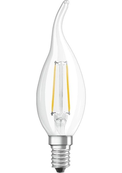 Filament LED Lampe Mit E14 Sockel, Warmweiss (2700K), Kerze, 4W, Ersatz Für 40W-GLÜHBIRNE, Klar, LED Retrofit Ba