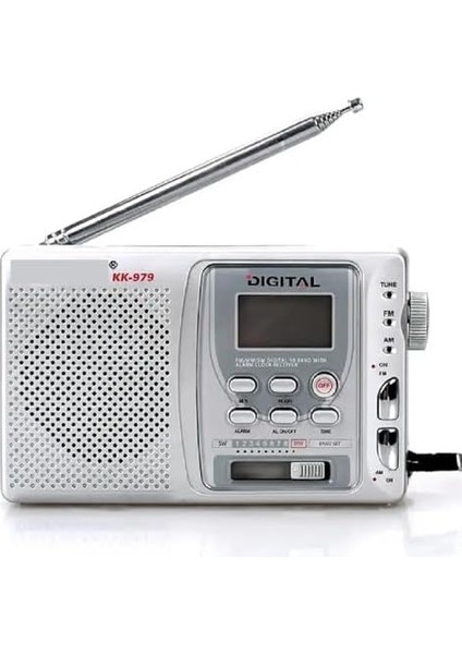 KK-979 Fm Radyo Alarmlı Manuel Aramalı 10 Bant Pilli Radyo fiyatları