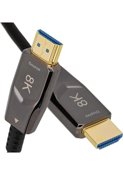 - 8k HDMI Aoc Fiber Kablo - HDMI 2.1 Standart - 48GBPS, 8k 60Hz, 4K 120Hz, 4K 60Hz, Earc, Hdr, D-Hdr, Hdcp2.3, Dolby Vision, Dolby Atmos (10 Metre) fiyatları
