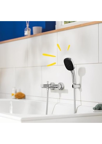 110 El Duşu Seti, 110MM Kare 3 Akışlı, Masaj, Yağmur ve Jet Duşu, Duş Başlığı Tutucu, 1750MM Duş Hortumu, Krom, 26176001 fiyatları