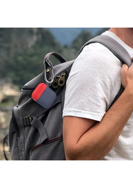 1. ve 2. Nesil Uyumlu Silikon Kılıf – Darbeye Dayanıklı Kılıf, Metal Anahtarlık Halkalı (Karabinalı), Kablosuz Şarja Uyumlu, Toza Karşı Lacivert Mavi modelleri