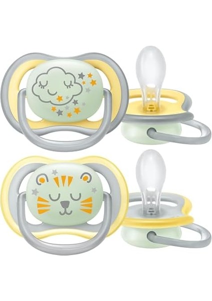 Philips Avent Ultra Air Gece Emzik, 18 Ay+, 2’li Paket, Karanlıkta Parlayan, Ortodontik Silikon, Geniş Hava Delikli, Mikrodalga Sterilize Edilebilir, Bpa Içermez, SCF376/01 fiyatları