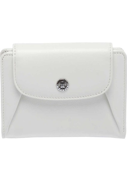 Beyaz Hakiki Deri Kadın Cüzdan - S1CB00005714-B58