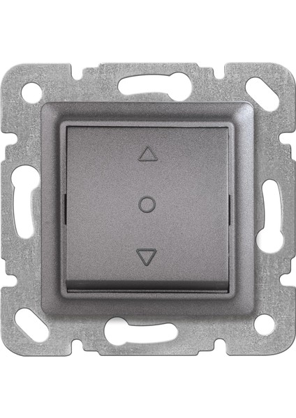 Linnera Life Granit Grisi Tek Düğmeli Jaluzi Mekanizma ve Kapak