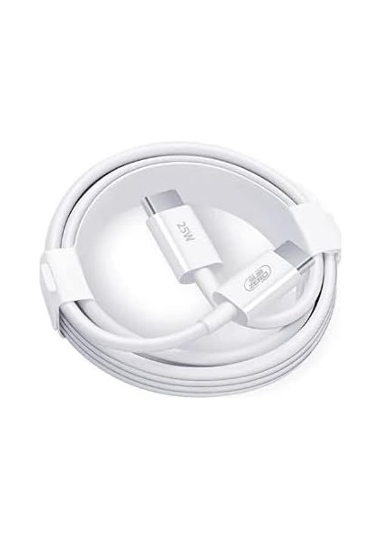 Type C To Type C Şarj Kablosu 30W 2 Metre Uzun Pd Çift Taraflı USB C Hızlı Şarj ve Data Kablosu Beyaz fiyatları