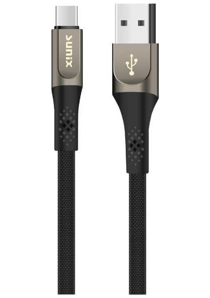 3.0A Usb-A Type-C Örgülü Secret Data ve Şarj Kablosu SC-122