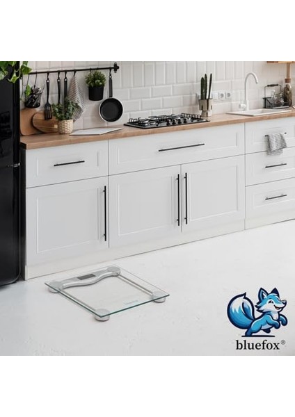Bluefox Dijital Cam Tartı - 180 kg Kapasite, Parlak LCD Ekran, Temperli Cam Yüzey, Hassas Ölçüm (100G Artış), Step-On Teknolojisi, Modern Minimalist Tasarım, Enerji Verimliliği, 3 Yıl Garanti fiyatları