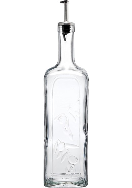 Metal Tıpalı Yağlık & Sirkelik, Şeffaf, 1 Litre