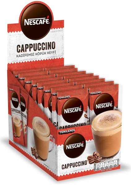 Nescafé Cappuccino Kadifemsi Köpük Keyfi Toz Karışım 14 G x 24 fiyatları