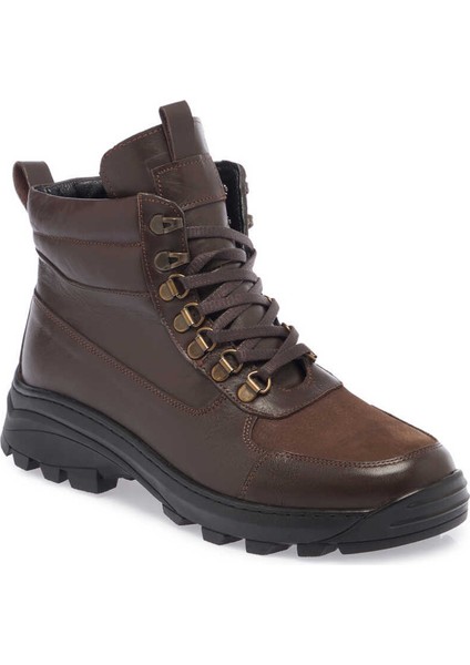 Kahve Hakiki Deri Erkek Casual Bot - E23K1BT56559-A24