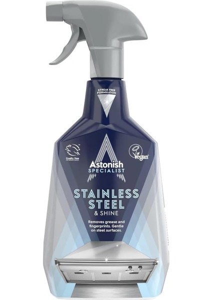 Astonish Paslanmaz Çelik Temizleyici Sprey 750 ml