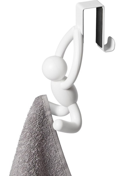 Buddy'de Ayrıca Kapaklar ve Çekmeceler Için Kapı Üstü Kancası Da Bulunmaktadır, Beyaz, 2'li Set