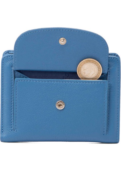 Mavi Hakiki Deri Kadın Cüzdan - S1CB00005714-K3A