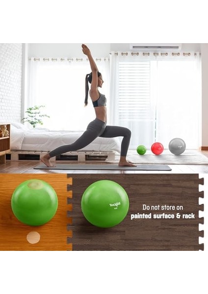 YES4ALL Ağırlıklı Tonlama Topları, Egzersiz, Pilates, Yoga, Denge, Esneklik Için Yumuşak Sağlık Topları, 0,9 Kg-4,5 kg
