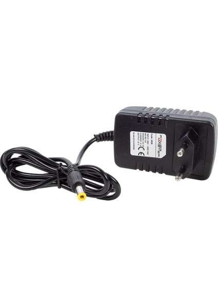 PM-4531 12 Volt - 2 Amper Plastik Kasa Priz Tipi Adaptör 5.5 * 2.5 Uç * Mini Cihaz Adaptörü