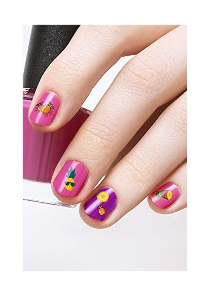 Artikel Ananas Tırnak Dövmesi, Tırnak Tattoo, Nail Art, Tırnak Sticker
