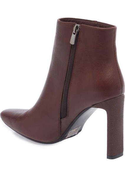 Kahve Hakiki Deri Kadın Klasik Bot - K23K1BT66935-A24