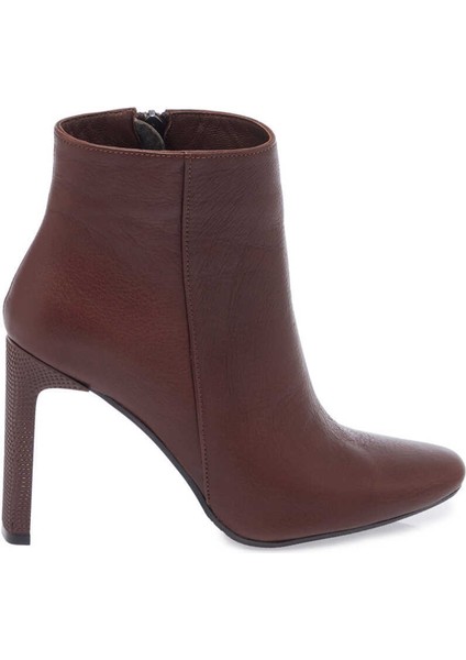 Kahve Hakiki Deri Kadın Klasik Bot - K23K1BT66935-A24