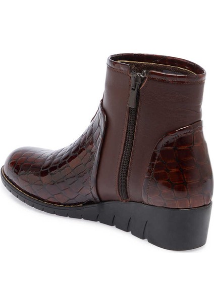 Kahve Hakiki Rugan Deri Kadın Casual Bot - K23K1BT66851-U0M
