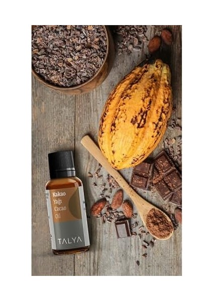 Talya Kakao Yağı, Soğuk SIKIM,%100 Saf ve Doğal, Doğal Bronzluk, 20 ml fiyatları