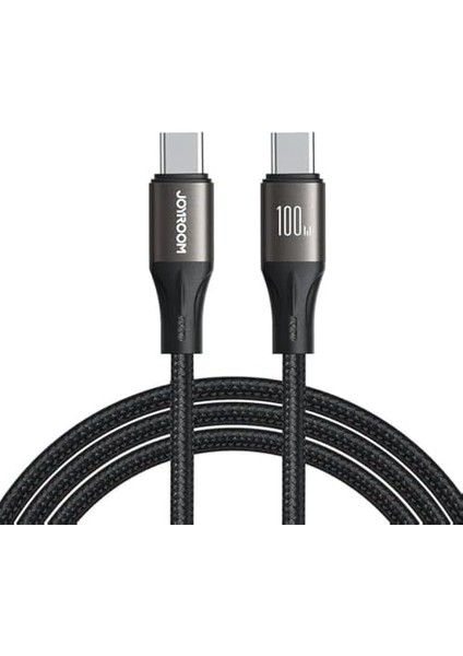 SA25-CC5 Işık Hızı Serisi 100W Hızlı Şarj Veri Kablosu (Tip-C - Tip-C) 1.2m-Siyah fiyatları