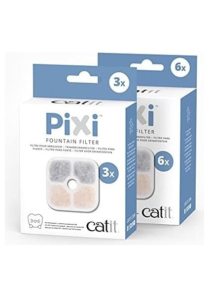 43722 Pixi Yedek Filtre, Pixi Su Çeşmesi Için Içme Çeşmesi Filtresi, 6'lı Paket modelleri
