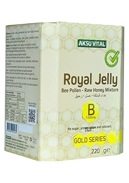 Aksu Vital B Vitaminli Ham Bal Polen Karışımı Çocuk Arı Sütü 7.000 Mg fiyatları