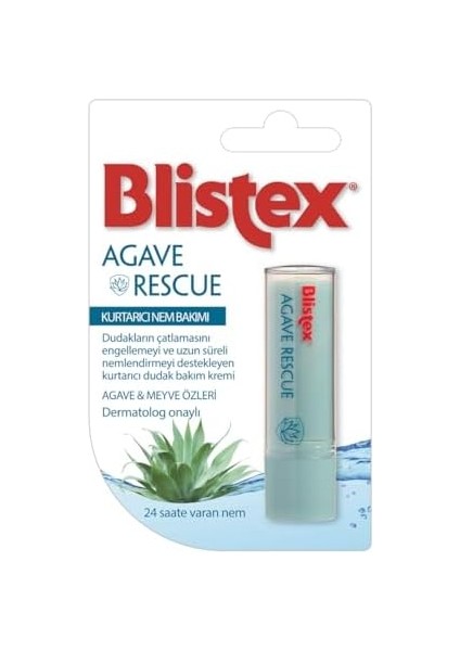 Blistex Agave Rescue Uzun Süreli Nemlenmeyi Destekleyen Kurtarıcı Dudak Bakım Kremi 3.7 G fiyatları