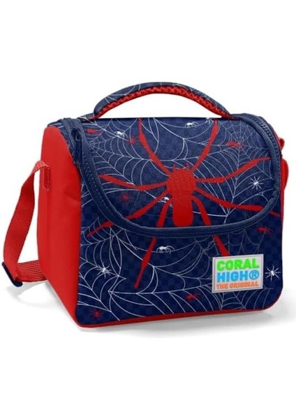 Lacivert Kırmızı Örümcek Baskılı Erkek Çocuk Beslenme Çantası fiyatları