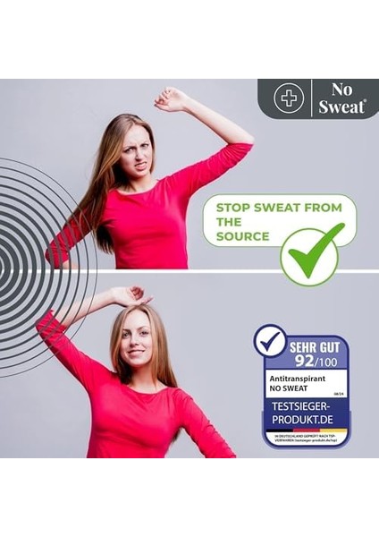 No Sweat Terleme Önleyici Antiperspirant Spray 50 ml -Aşırı Terleme ve Hiperhidroz Tedavisinde Kullanılabilir.7 Güne Kadar Etkili Koruma -Ülkeye Göre Ambalaj Değişiklik Gösterebilir fiyatları