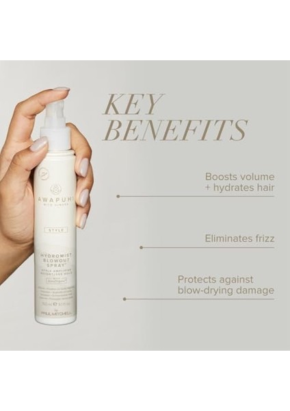 Awapuhi Wild Ginger Paul Mitchell Awg Hydromist Blow-Out Fön Spreyi 150 ml fiyatları