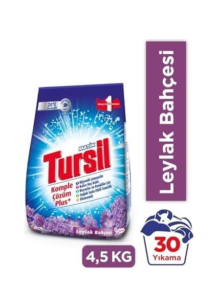 Tursil Matik Toz Çamaşır Deterjanı Oxi Enerji Leylak Bahçesi 4,5 kg 30 Yıkama , Leylak Bahçesi 4.5kg fiyatları