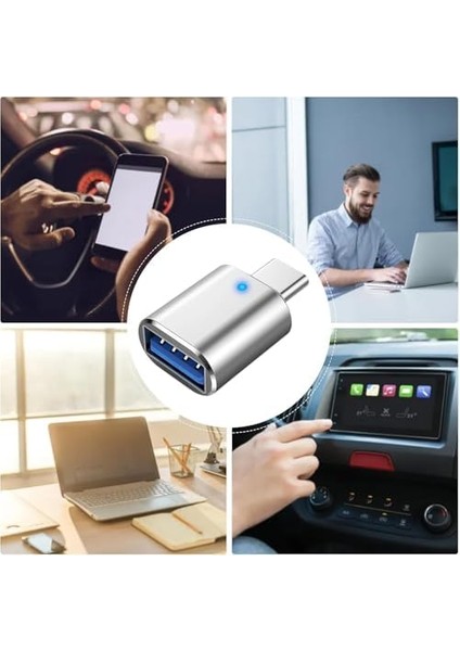 USB C - USB Adaptörü, USB Type C - USB 3.0 Adaptörü, LED Göstergeli, Dizüstü Bilgisayar, Monitör ve Diğer Type C Cihazlarla Uyumlu fiyatları