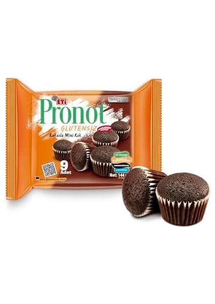 Eti Pronot Glutensiz Kakaolu Mini Kek 144 G x 4 Adet modelleri